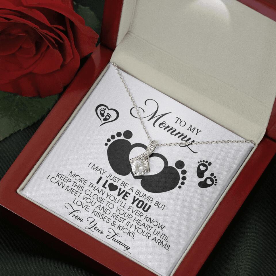 I May Just Be A Bump, But I Love You - Custom Name Necklace - Gift For New Mom - Image 26