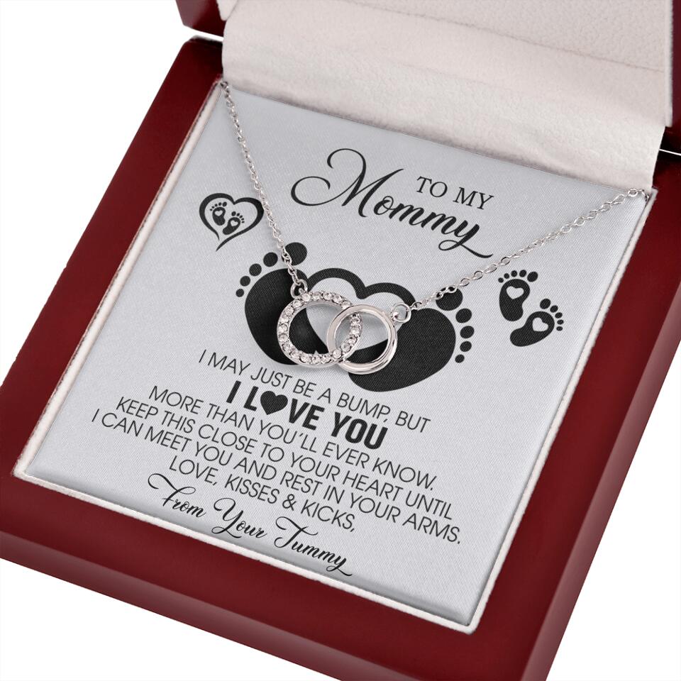 I May Just Be A Bump, But I Love You - Custom Name Necklace - Gift For New Mom - Image 32