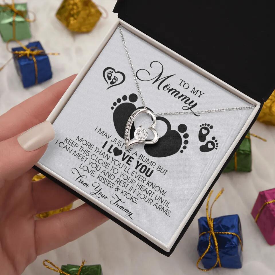 I May Just Be A Bump, But I Love You - Custom Name Necklace - Gift For New Mom - Image 35