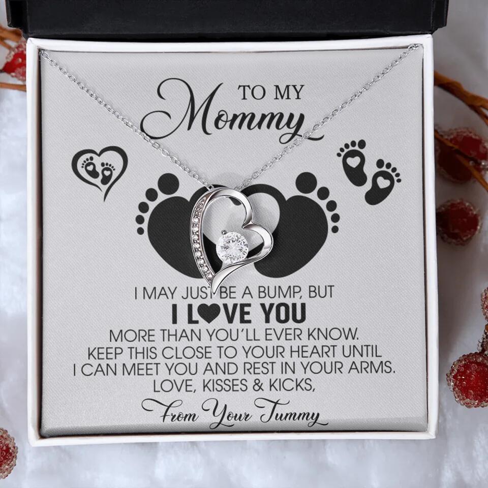 I May Just Be A Bump, But I Love You - Custom Name Necklace - Gift For New Mom - Image 37