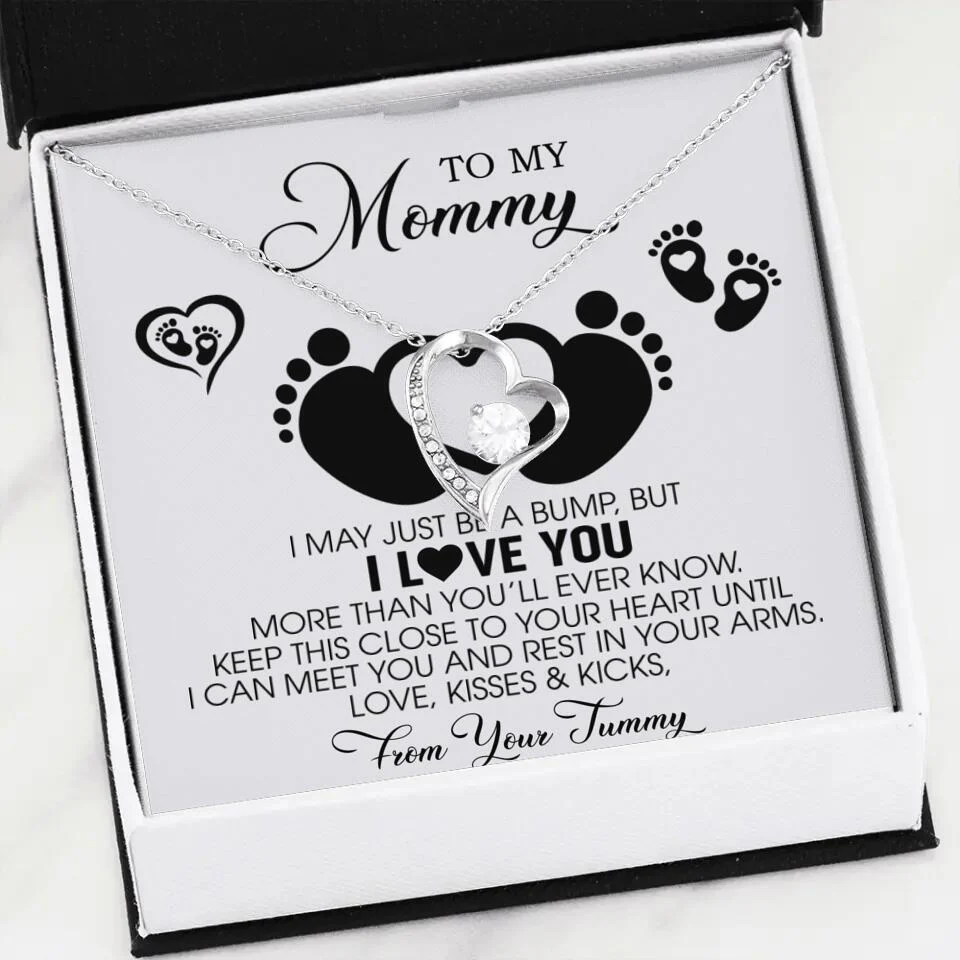 I May Just Be A Bump, But I Love You - Custom Name Necklace - Gift For New Mom - Image 40