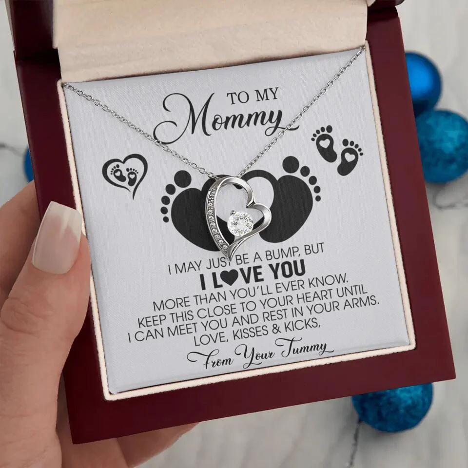 I May Just Be A Bump, But I Love You - Custom Name Necklace - Gift For New Mom - Image 44