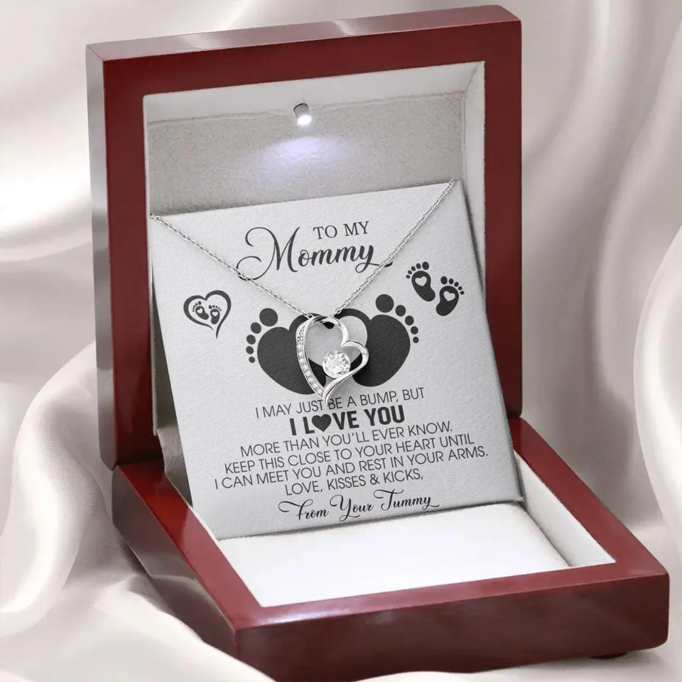 I May Just Be A Bump, But I Love You - Custom Name Necklace - Gift For New Mom - Image 48