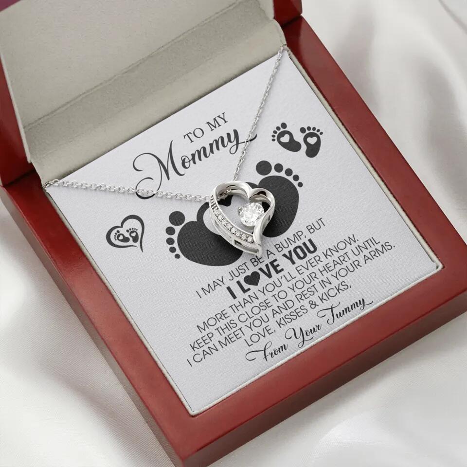 I May Just Be A Bump, But I Love You - Custom Name Necklace - Gift For New Mom - Image 49
