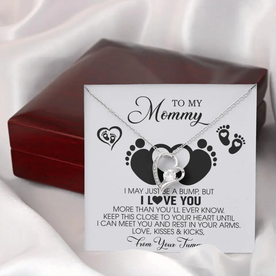 I May Just Be A Bump, But I Love You - Custom Name Necklace - Gift For New Mom - Image 50