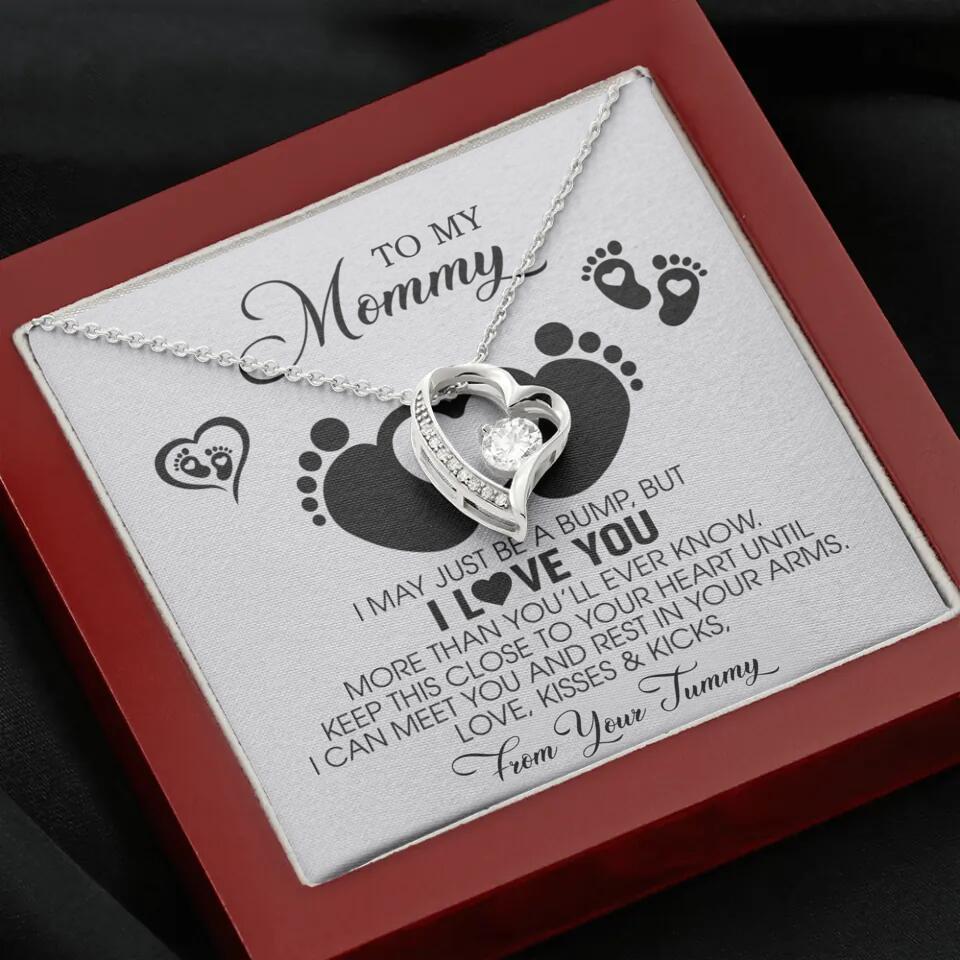 I May Just Be A Bump, But I Love You - Custom Name Necklace - Gift For New Mom - Image 54