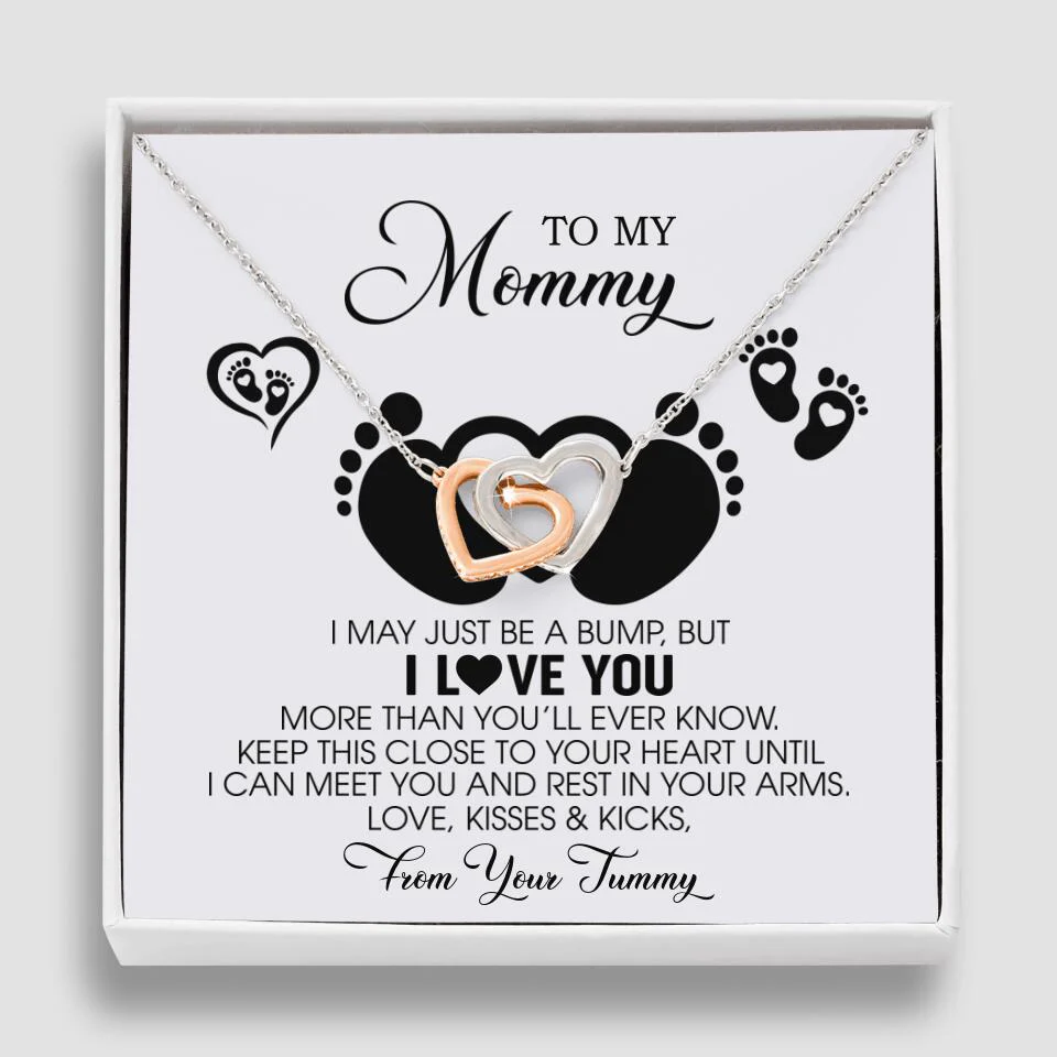 I May Just Be A Bump, But I Love You - Custom Name Necklace - Gift For New Mom - Image 55