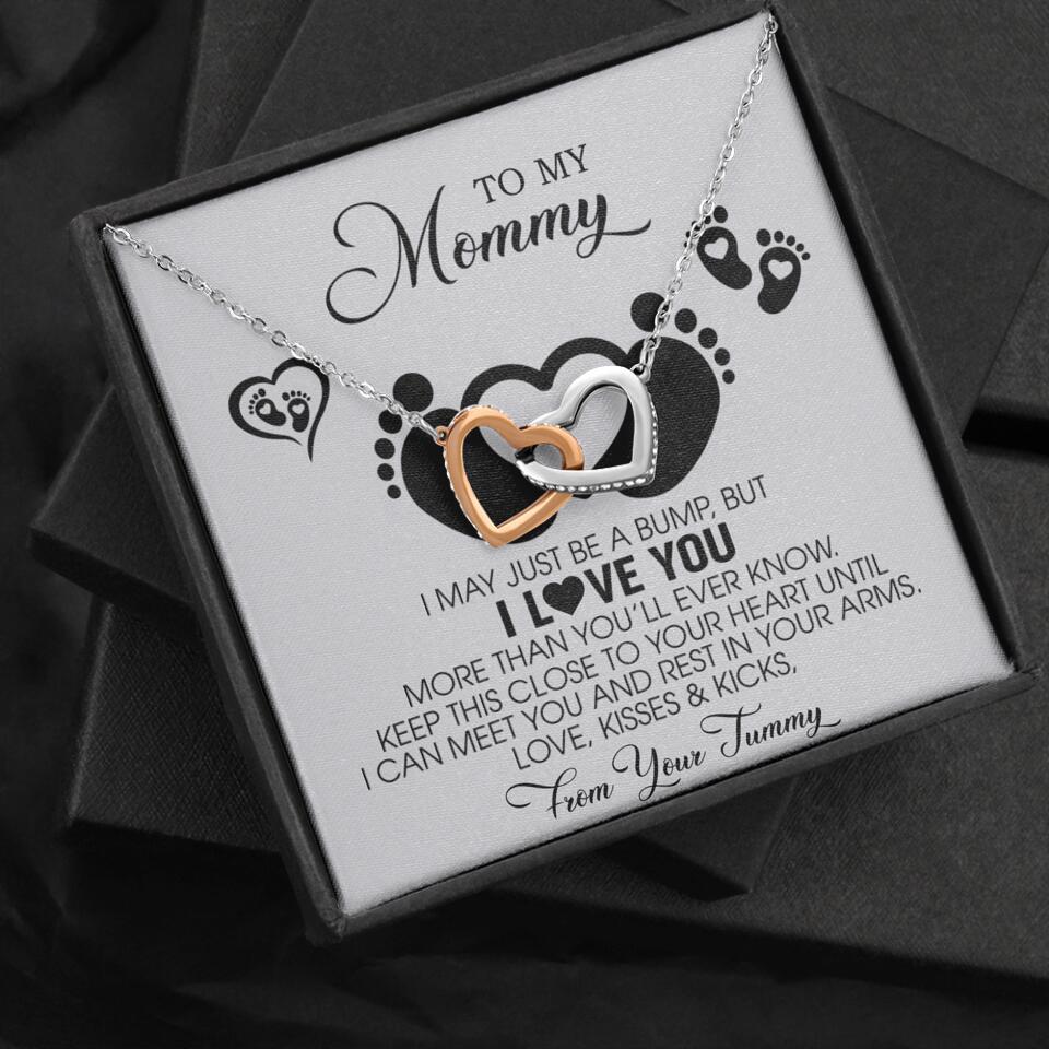 I May Just Be A Bump, But I Love You - Custom Name Necklace - Gift For New Mom - Image 56