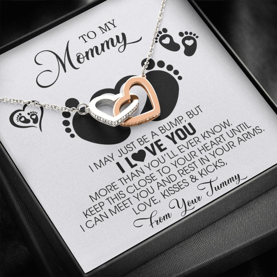 I May Just Be A Bump, But I Love You - Custom Name Necklace - Gift For New Mom - Image 57