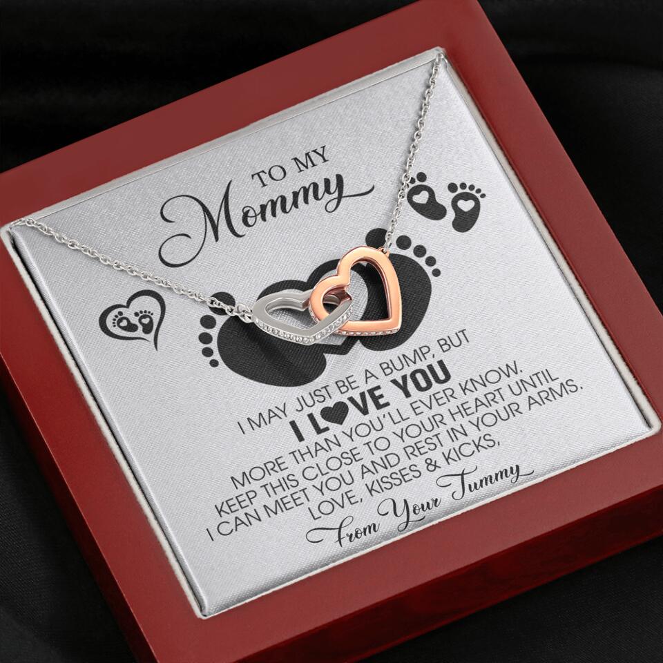 I May Just Be A Bump, But I Love You - Custom Name Necklace - Gift For New Mom - Image 59
