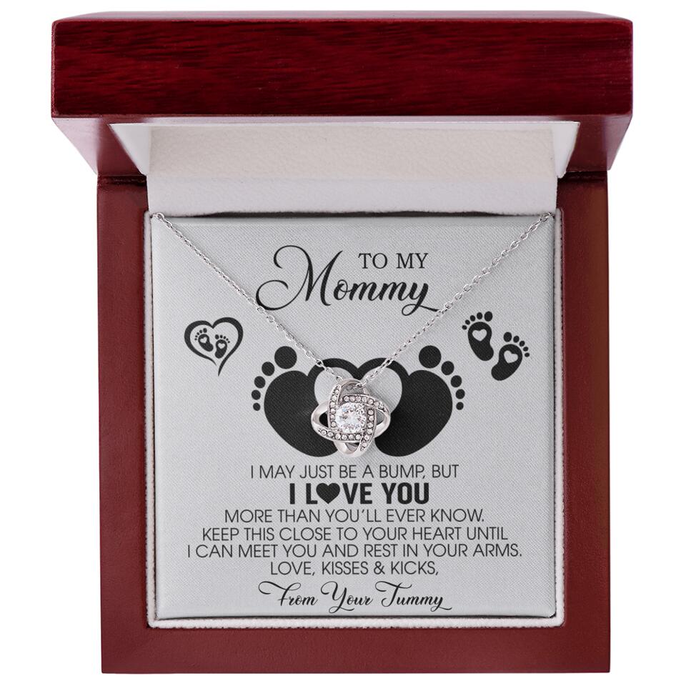 I May Just Be A Bump, But I Love You - Custom Name Necklace - Gift For New Mom - Image 7