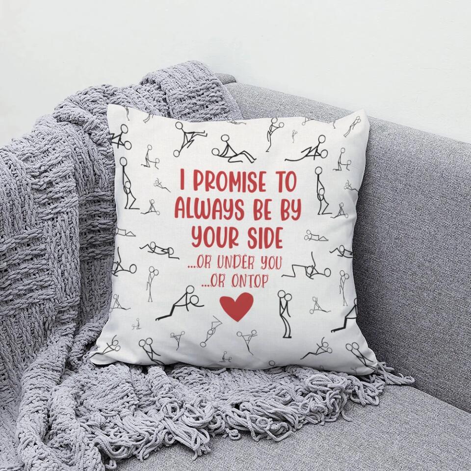 Personalized Valentine Gifts - I Promise To Always Be By Your Side - All Over Print Pillow - Funny Gift For Couples - Home Bedding Decor - Image 4