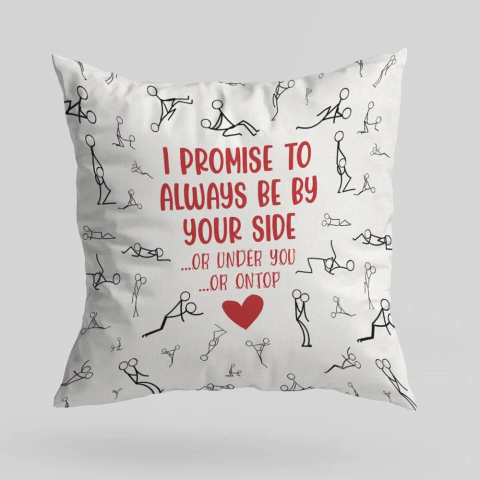 Personalized Valentine Gifts - I Promise To Always Be By Your Side - All Over Print Pillow - Funny Gift For Couples - Home Bedding Decor - Image 5