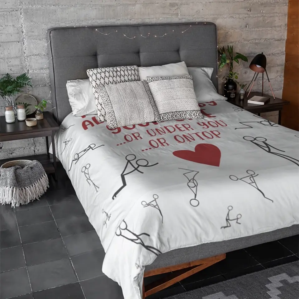Personalized Valentine Gifts - I Promise To Always By Your Side Or Under You - Naughty Fleece Blanket - Best Funny Gifts for Couples - Valentine Day, Anniversary, Christmas Gift for Her Him - Image 8