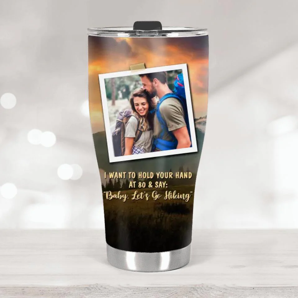 I Want To Hold Your Hand - Personalized 30OZ Tumbler - Gifts For Couple - Image 2