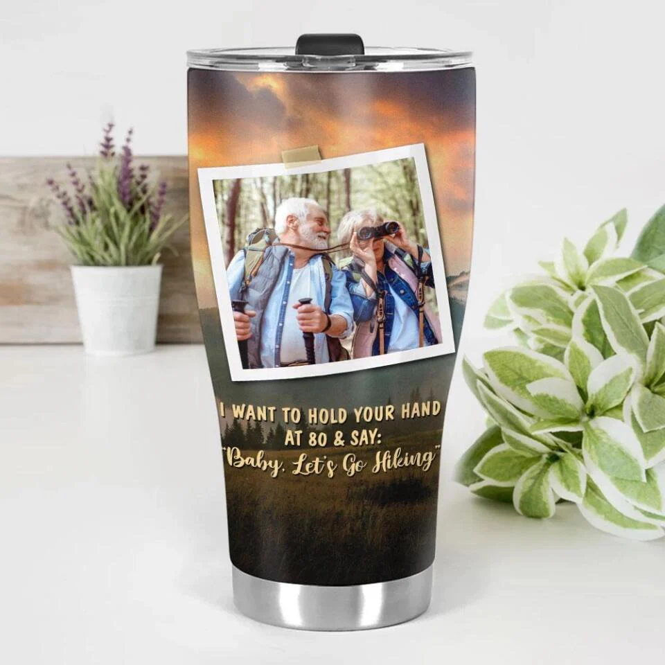 I Want To Hold Your Hand - Personalized 30OZ Tumbler - Gifts For Couple - Image 5