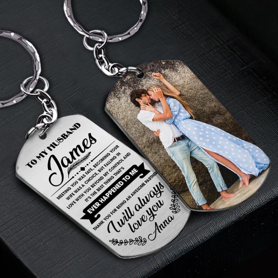 I Will Always Love You Personalized Stainless Keychain - Image 4