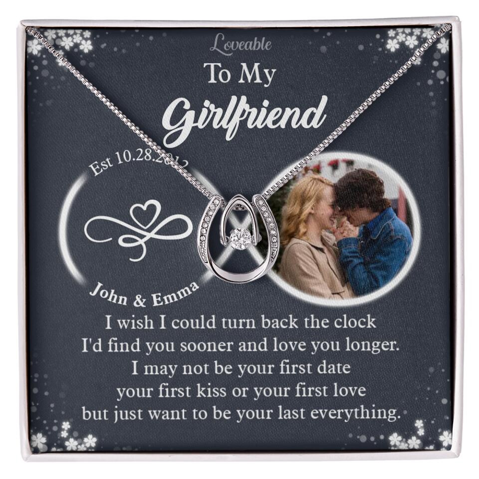 Personalized Valentine Gifts - I Wish I Could Turn Back The Clock Personalized Necklace - Image 15