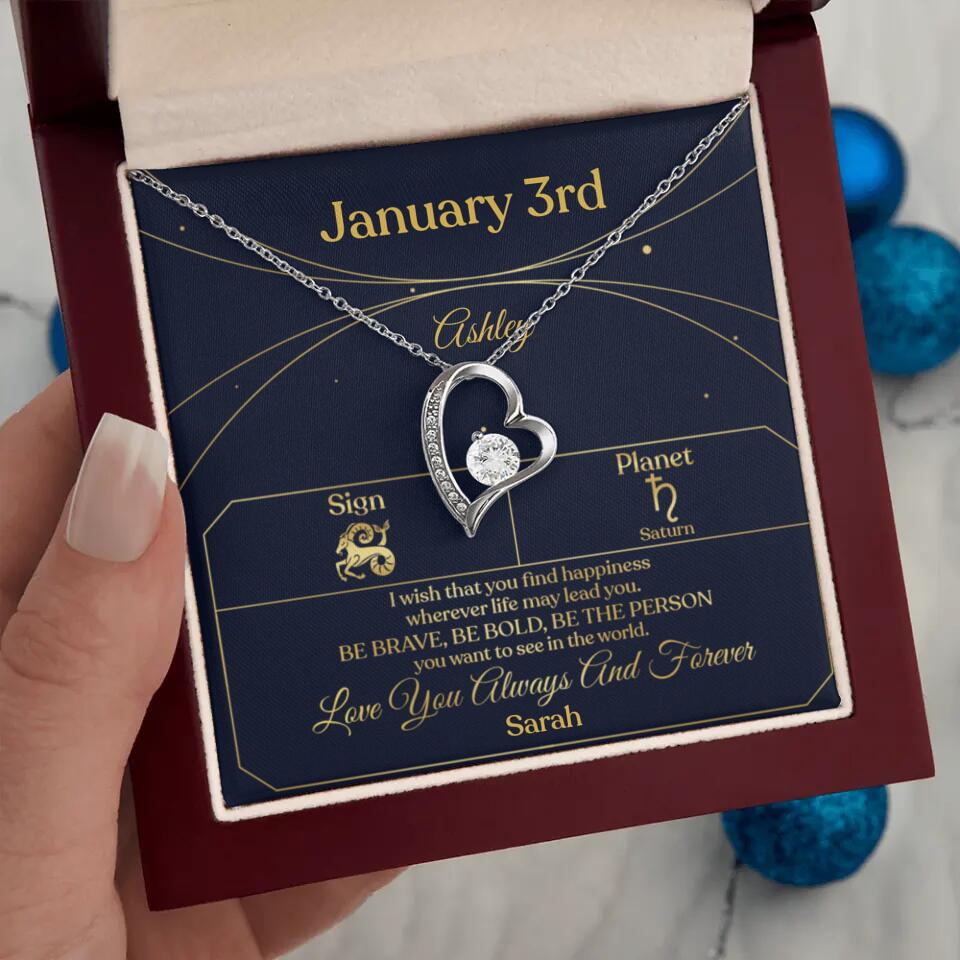 I Wish That You Find Happiness Personalized Zodiac Sign Jewelry - Image 34