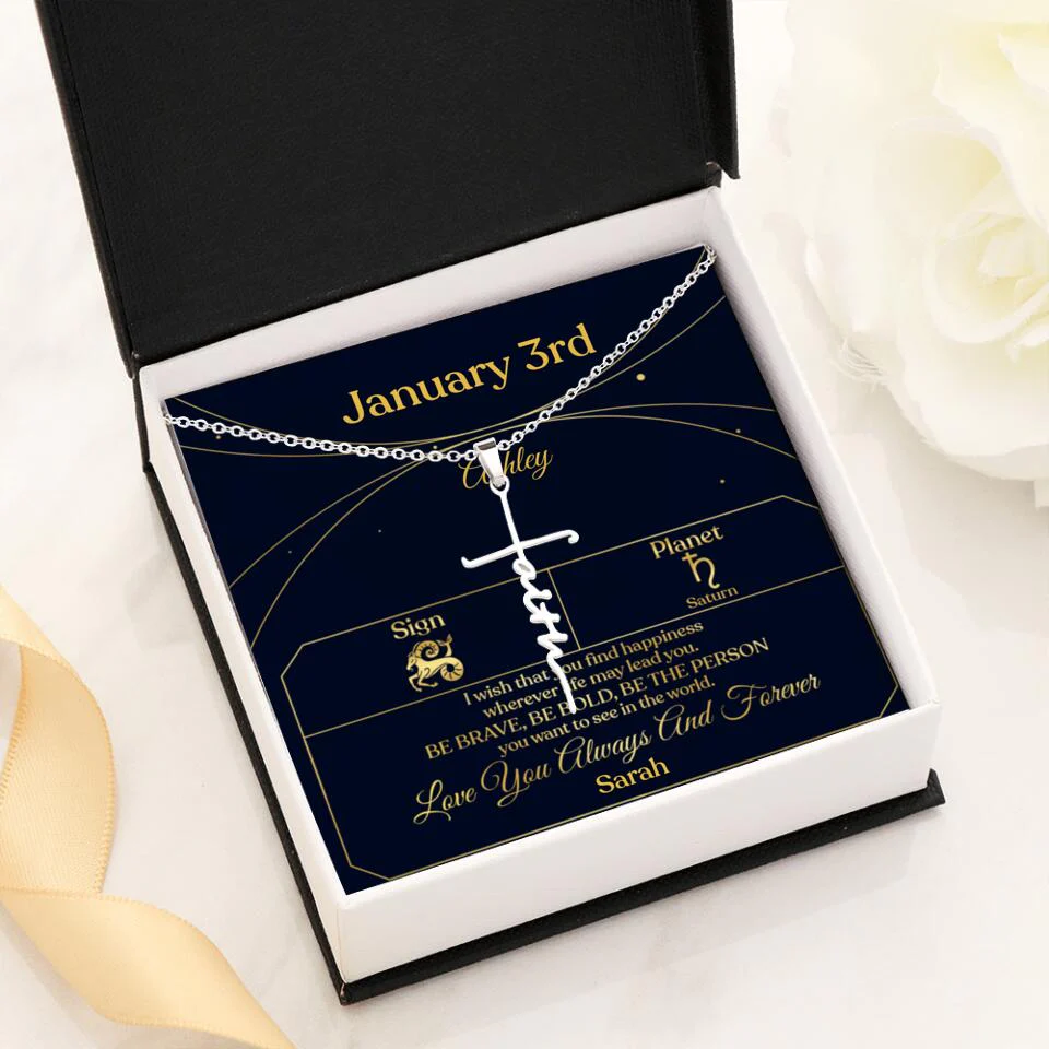 I Wish That You Find Happiness Personalized Zodiac Sign Jewelry - Image 43