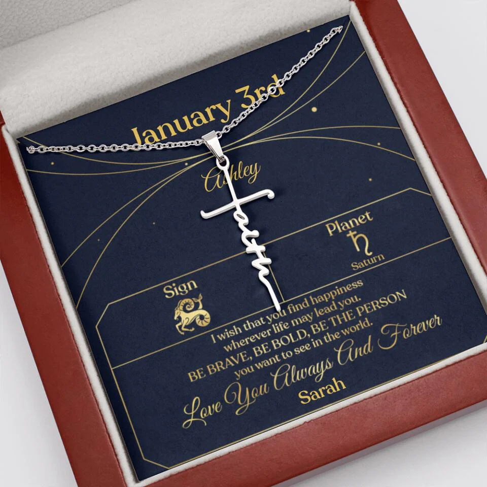 I Wish That You Find Happiness Personalized Zodiac Sign Jewelry - Image 47