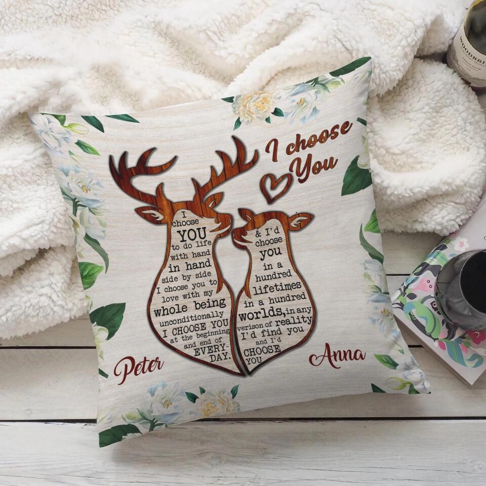 I'd Find You And I Choose You At The Beginning And End Of Everyday- Best Personalized Pillow Gift For Wedding Anniversary-209IHPTHPI142 - Image 3