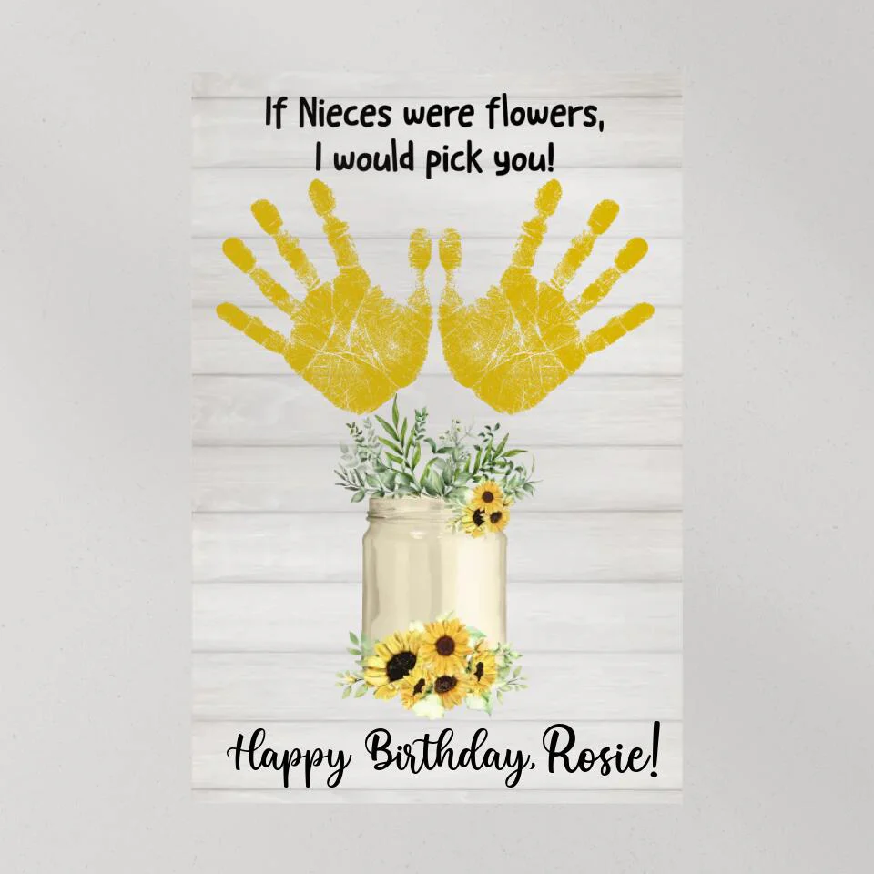 If Nieces Were Flowers I'd Pick You Custom Canvas Poster Birthday Gift For Niece - Image 8