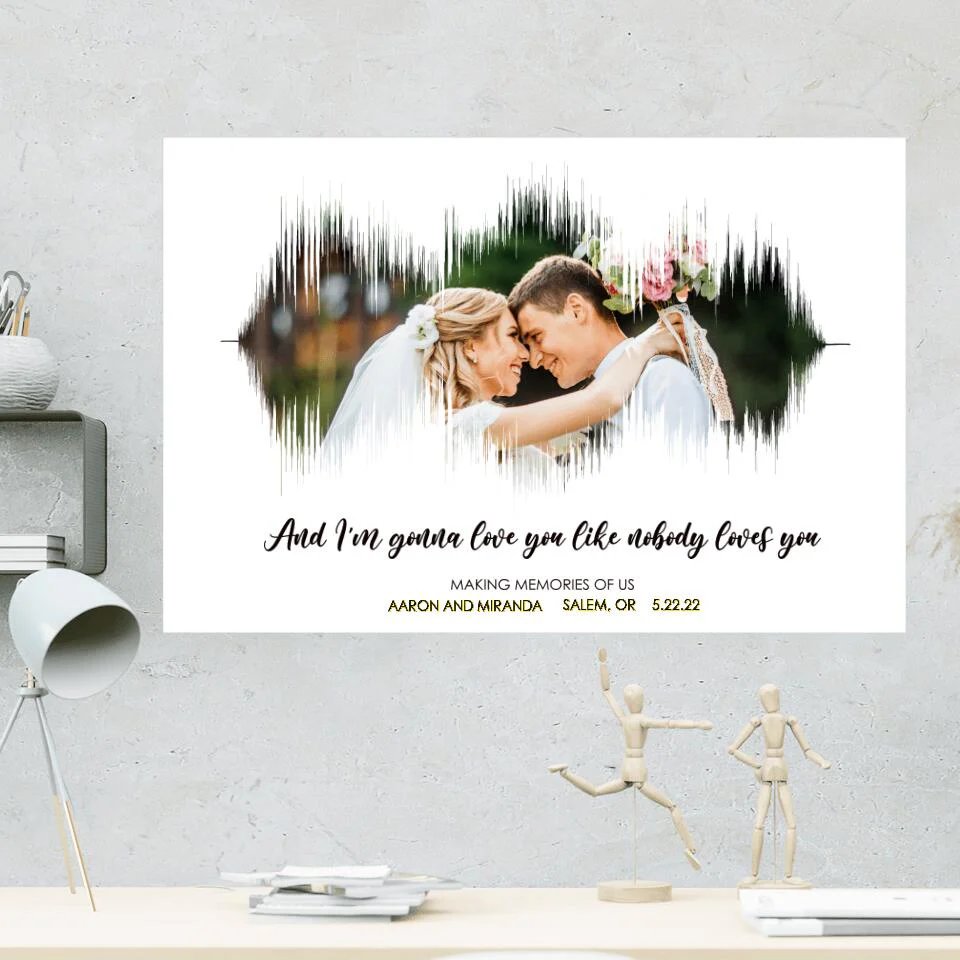 I'm Gonna Love You Like Nobody Loves You Custom Canvas Poster Anniversary Gift For Couples - Image 4