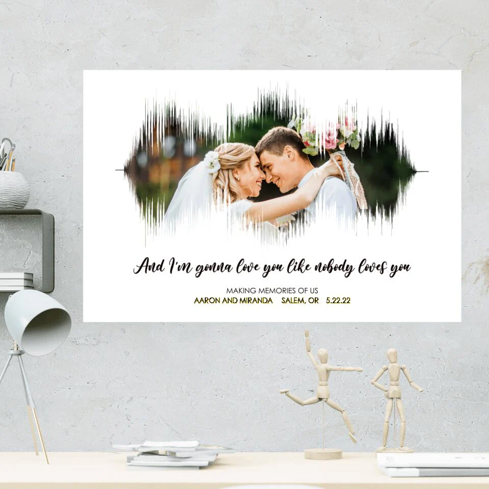 I'm Gonna Love You Like Nobody Loves You Custom Canvas Poster Anniversary Gift For Couples - Image 6