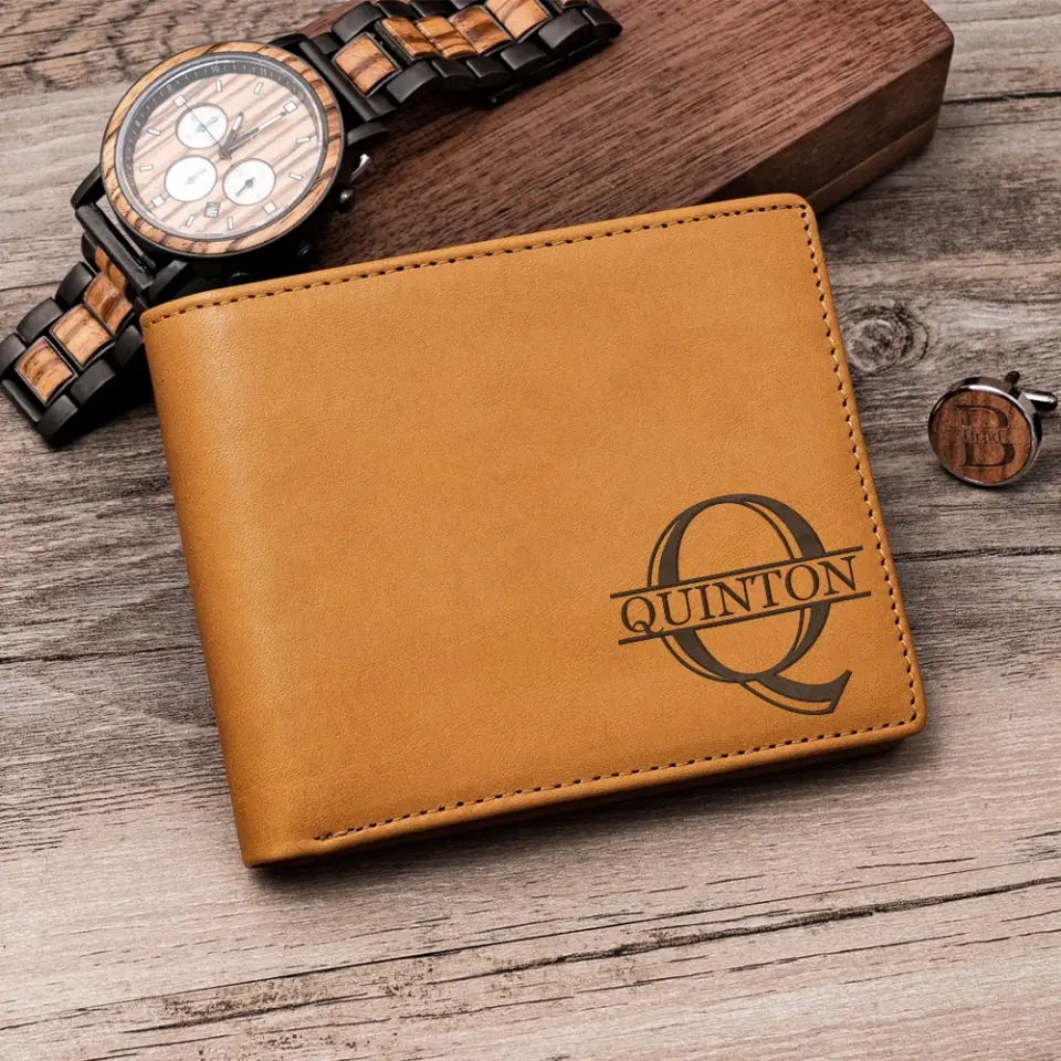 I'm Not Retired I'm A Professional Grandpa - Personalized Leather Wallet - Image 8