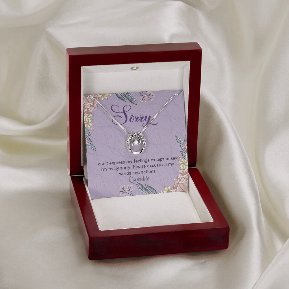 I'm Sorry Gifts for Her, Forgive Me Gifts for Wife, Apology Gift from Husband, White Gold Necklace - Image 5
