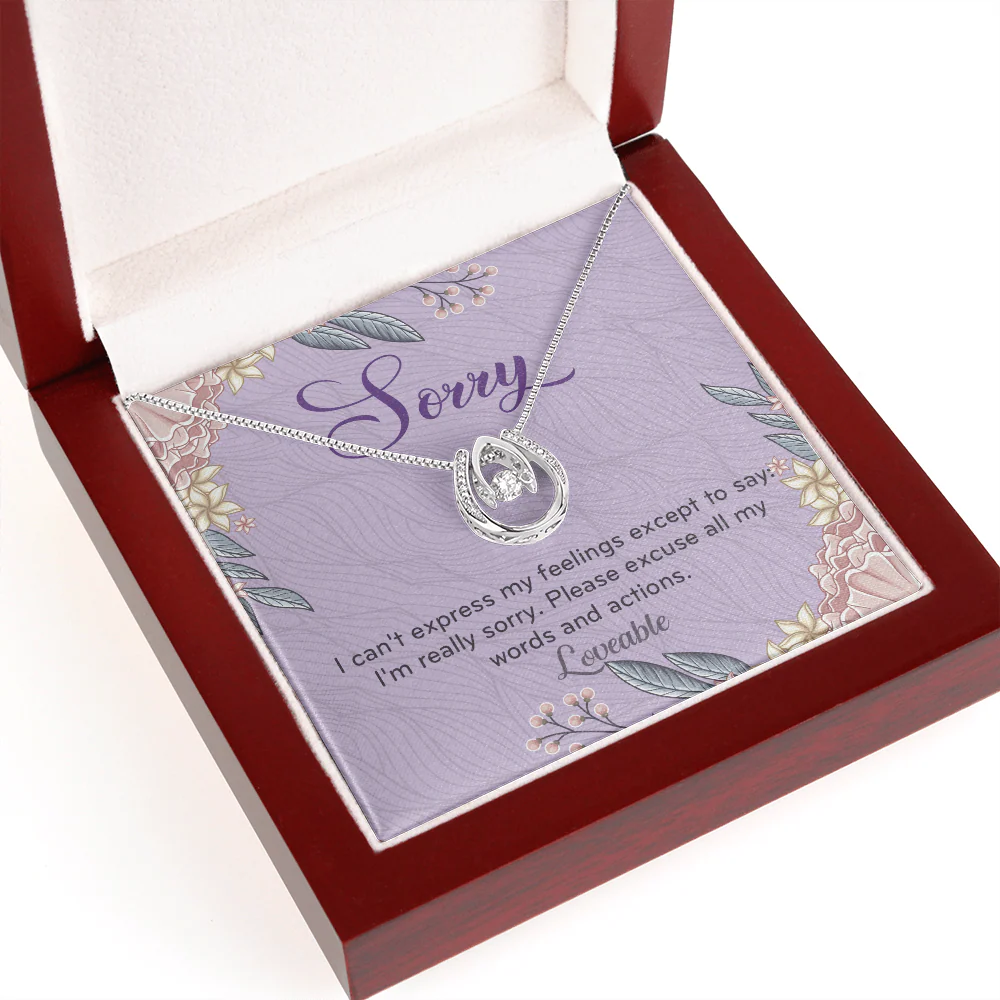 I'm Sorry Gifts for Her, Forgive Me Gifts for Wife, Apology Gift from Husband, White Gold Necklace - Image 6