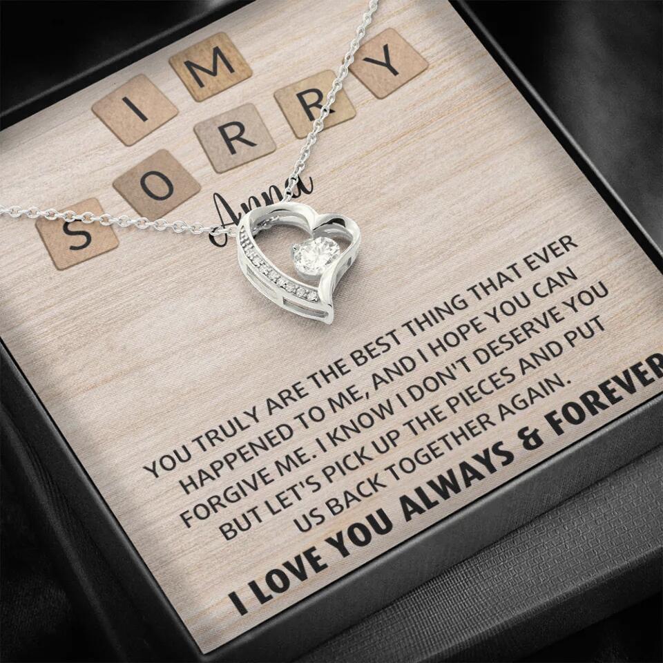 I'm Sorry You Truly Are the Best Thing That Ever Happened to Me - Personalized Necklace - Image 10
