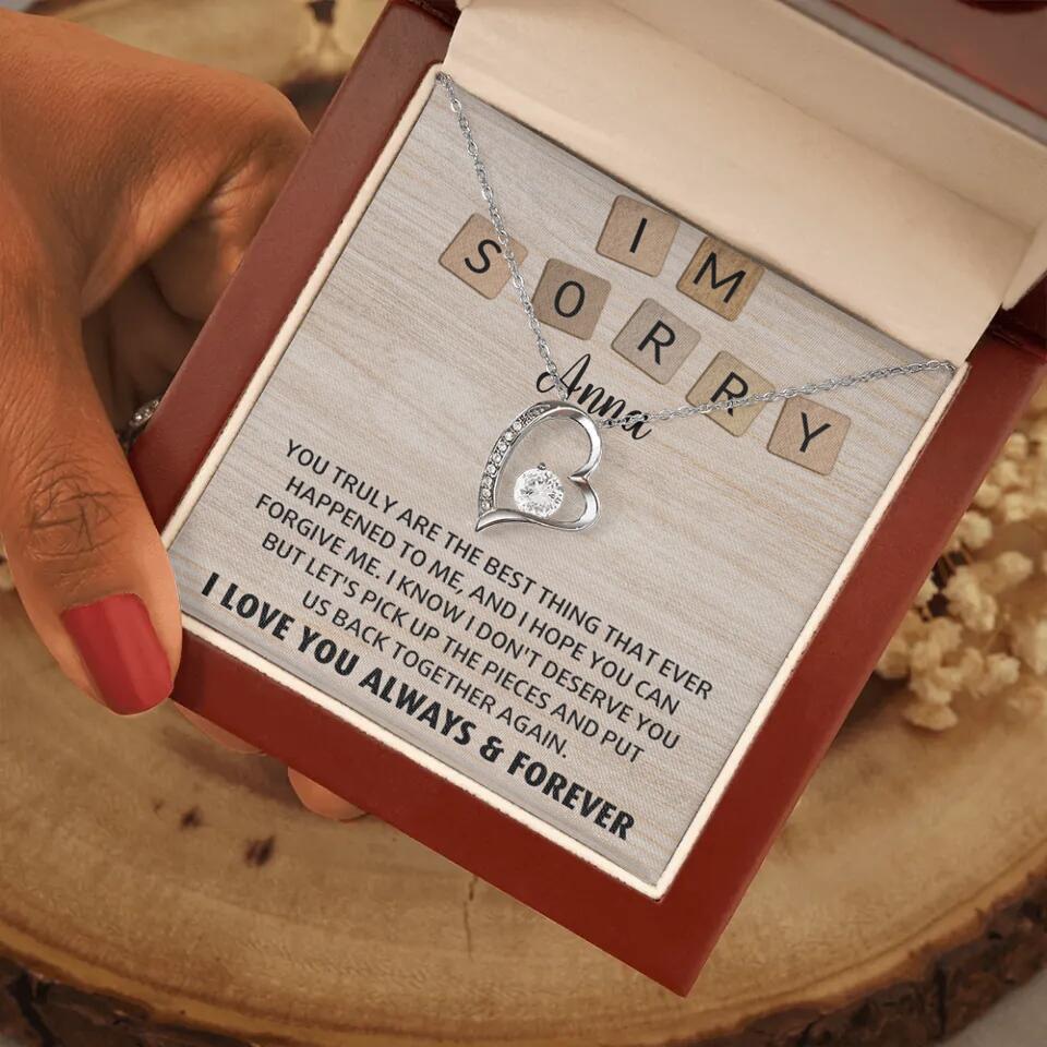 I'm Sorry You Truly Are the Best Thing That Ever Happened to Me - Personalized Necklace - Image 11