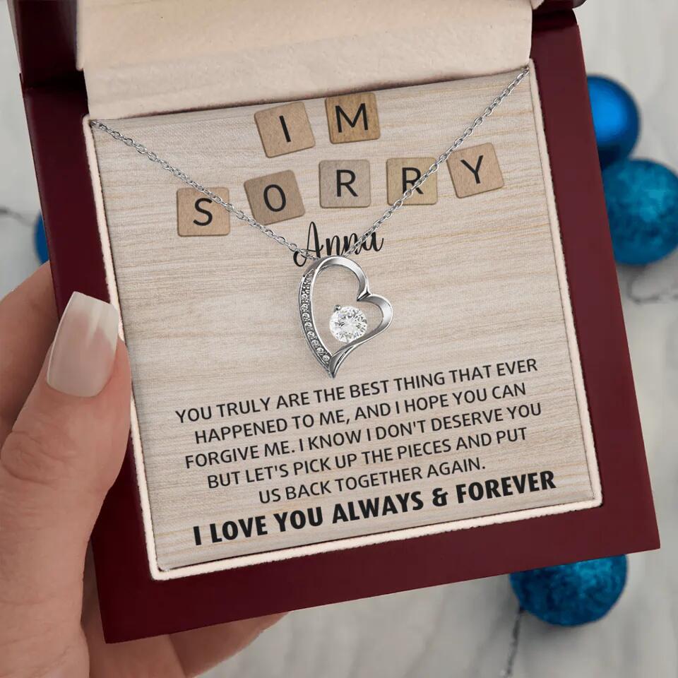 I'm Sorry You Truly Are the Best Thing That Ever Happened to Me - Personalized Necklace - Image 12
