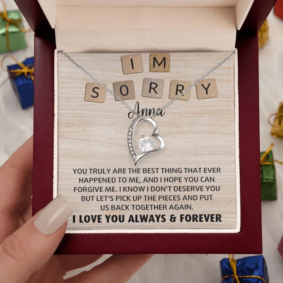 I'm Sorry You Truly Are the Best Thing That Ever Happened to Me - Personalized Necklace - Image 13
