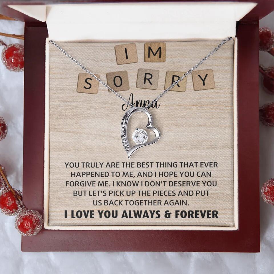 I'm Sorry You Truly Are the Best Thing That Ever Happened to Me - Personalized Necklace - Image 14