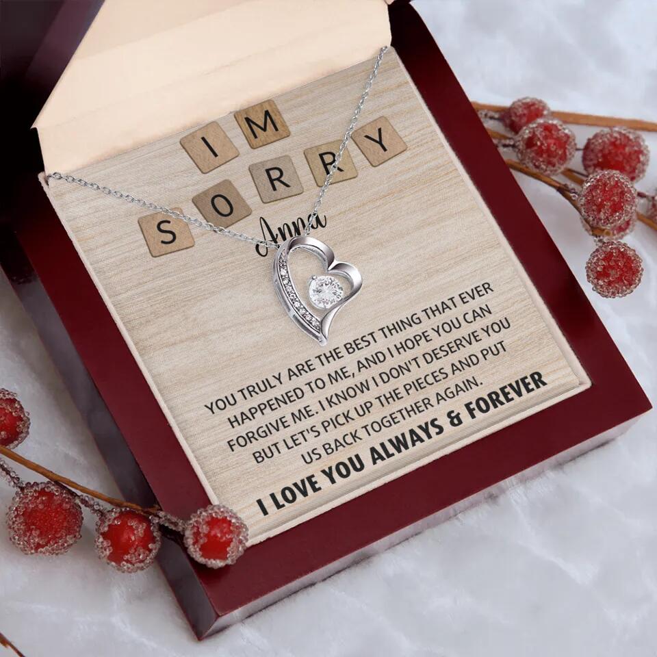 I'm Sorry You Truly Are the Best Thing That Ever Happened to Me - Personalized Necklace - Image 15