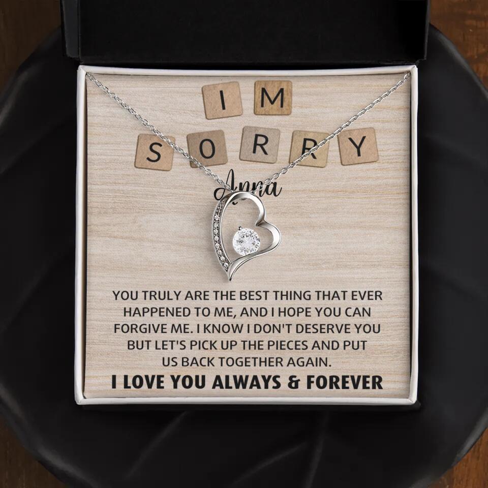 I'm Sorry You Truly Are the Best Thing That Ever Happened to Me - Personalized Necklace - Image 2