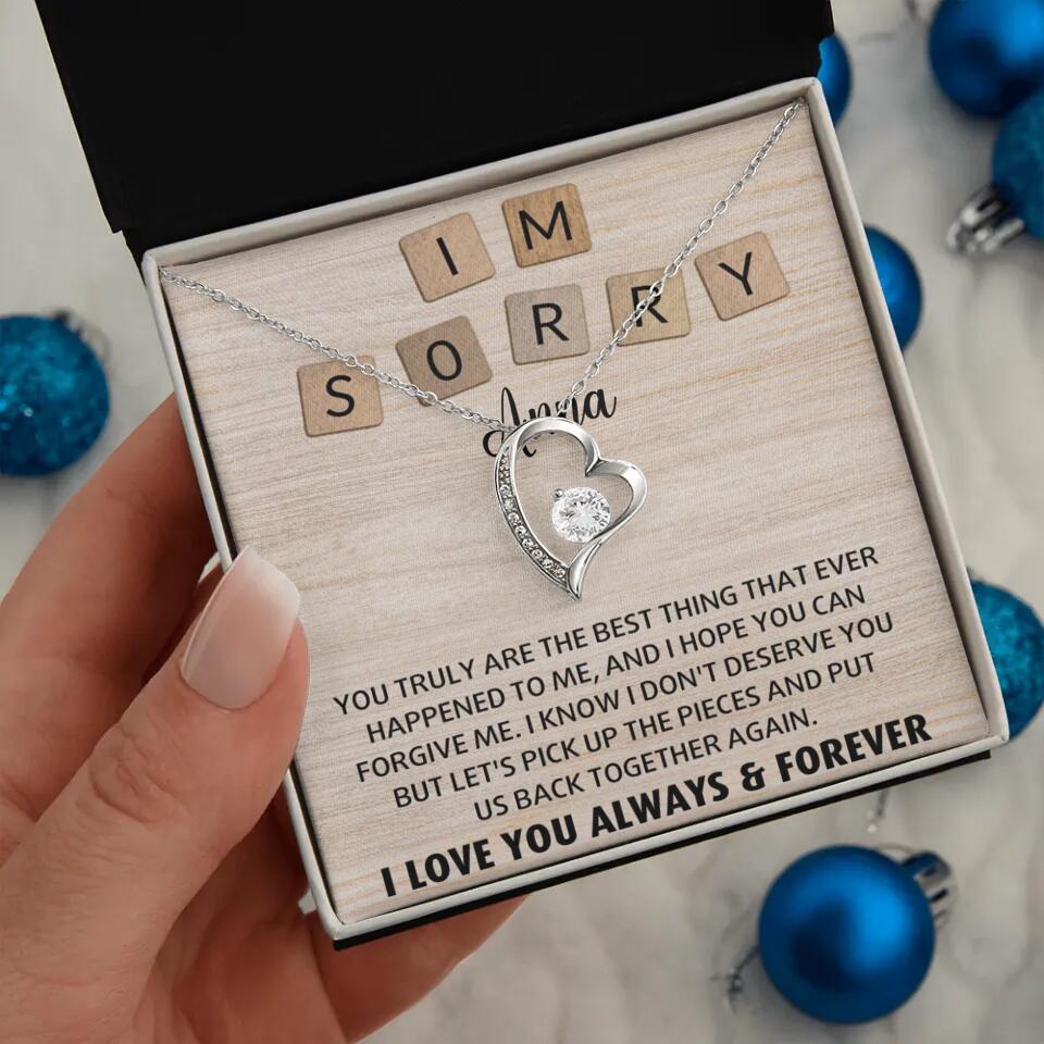 I'm Sorry You Truly Are the Best Thing That Ever Happened to Me - Personalized Necklace - Image 3