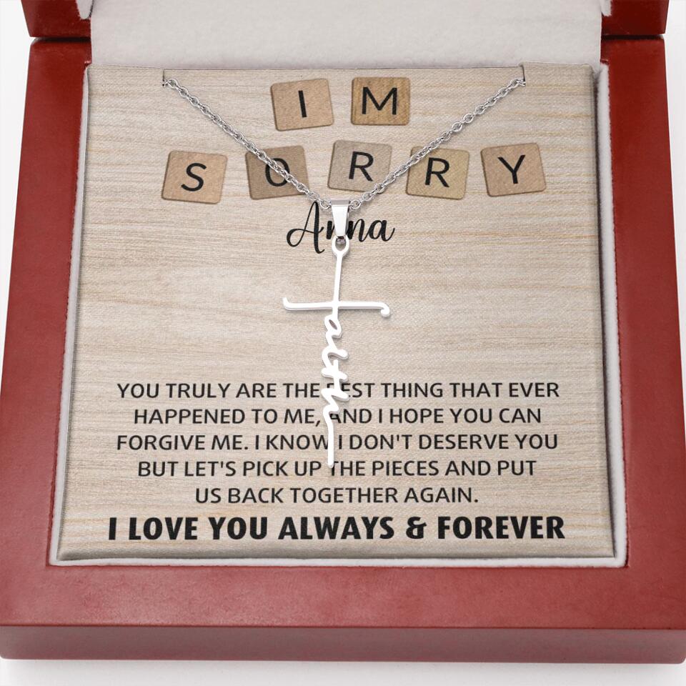I'm Sorry You Truly Are the Best Thing That Ever Happened to Me - Personalized Necklace - Image 31