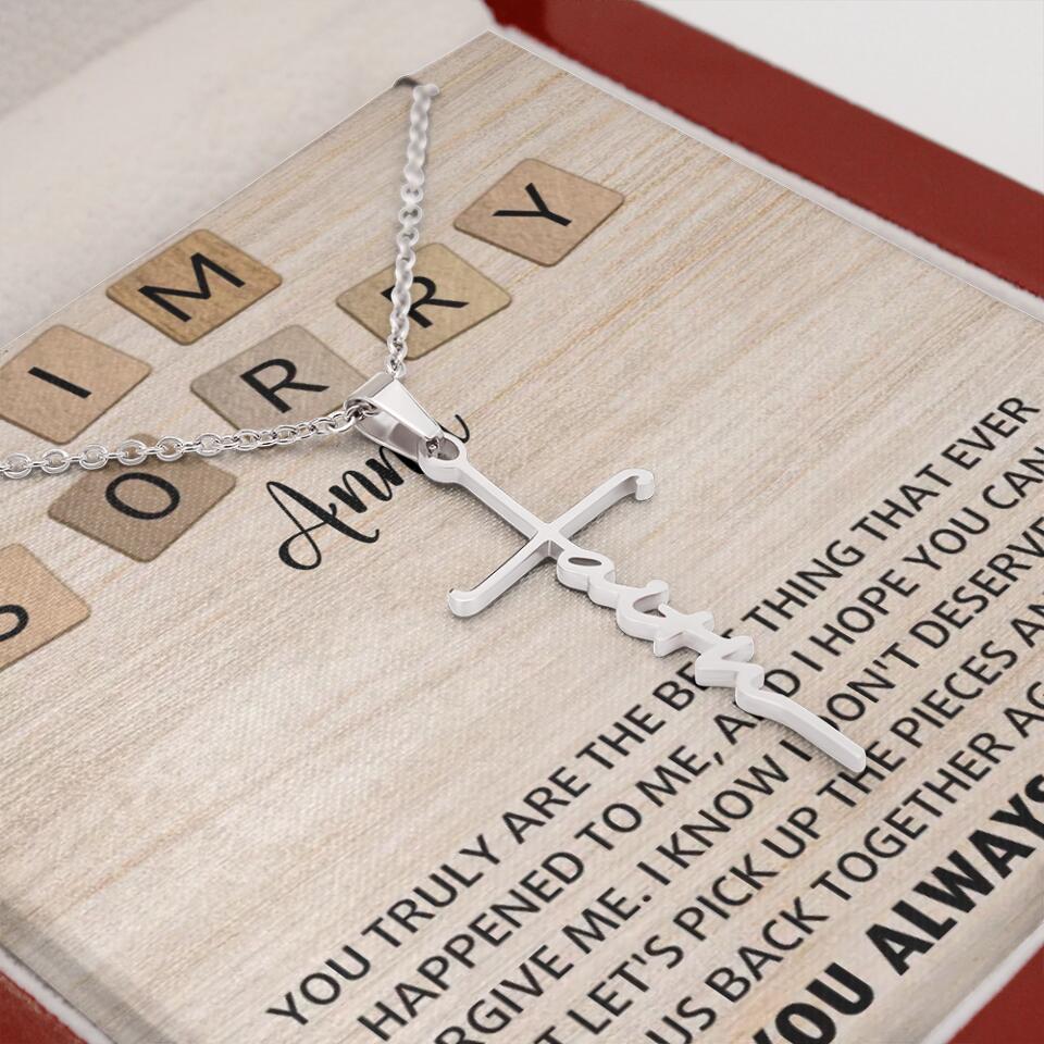 I'm Sorry You Truly Are the Best Thing That Ever Happened to Me - Personalized Necklace - Image 32