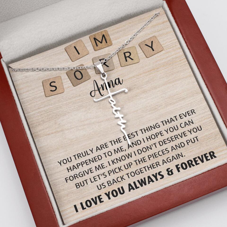 I'm Sorry You Truly Are the Best Thing That Ever Happened to Me - Personalized Necklace - Image 33