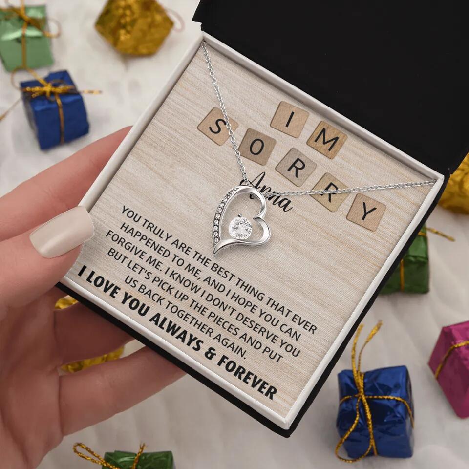 I'm Sorry You Truly Are the Best Thing That Ever Happened to Me - Personalized Necklace - Image 4