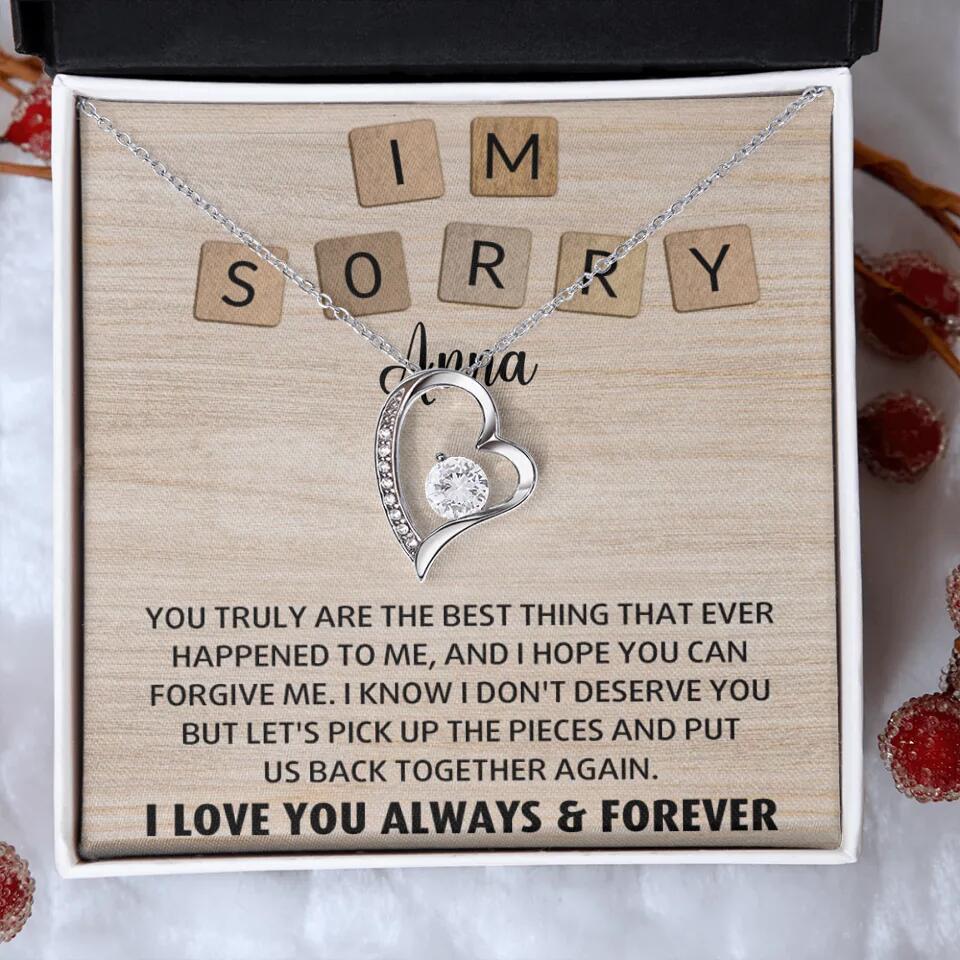 I'm Sorry You Truly Are the Best Thing That Ever Happened to Me - Personalized Necklace - Image 6