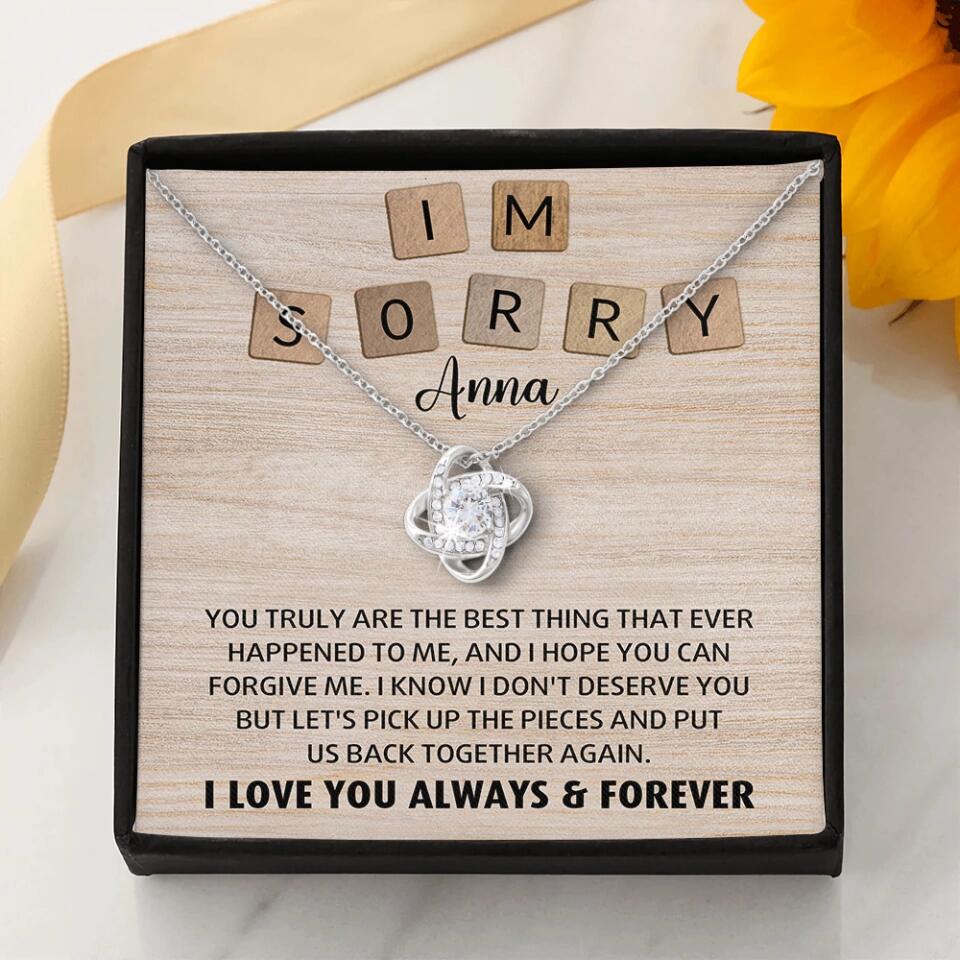I'm Sorry You Truly Are the Best Thing That Ever Happened to Me - Personalized Necklace - Image 7