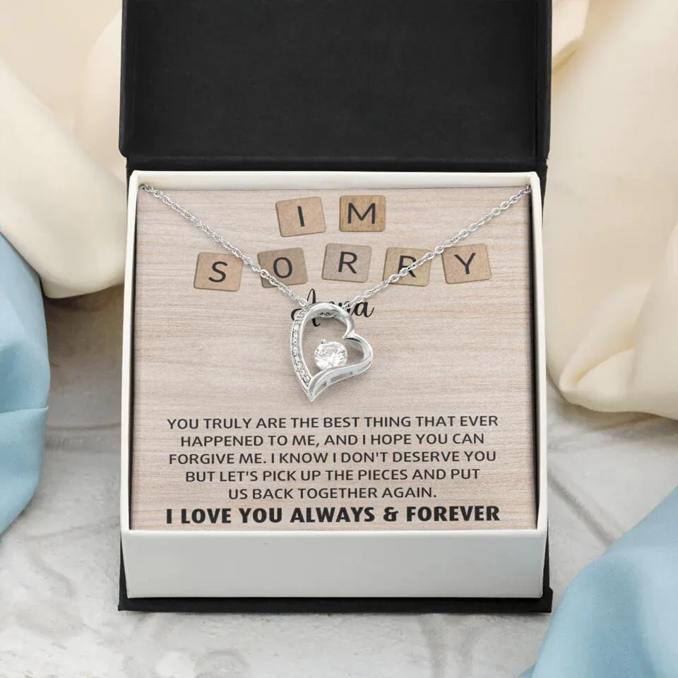 I'm Sorry You Truly Are the Best Thing That Ever Happened to Me - Personalized Necklace - Image 8