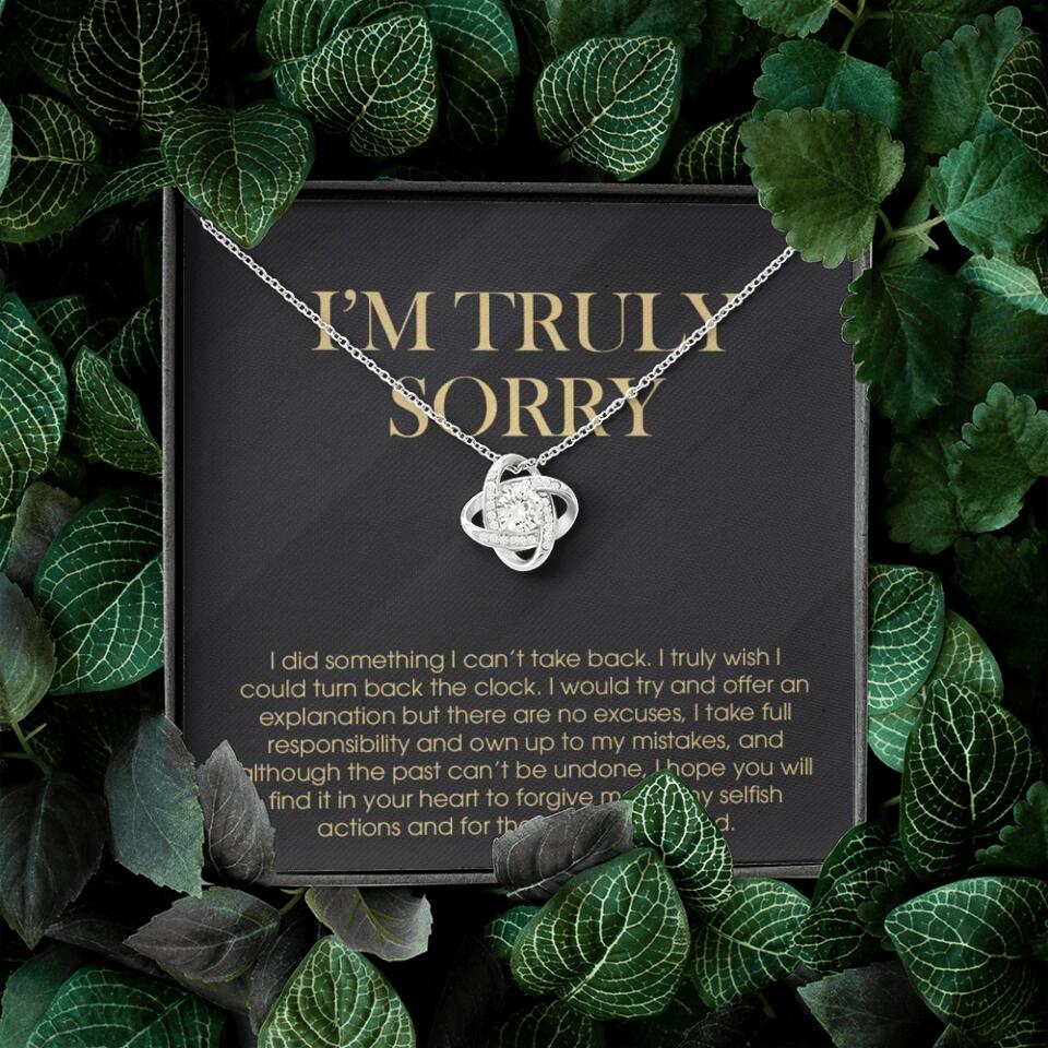I'm Truly Sorry For Mistakes - Cuban Link Chain - Sorry Gift For Him, Husband - Image 10