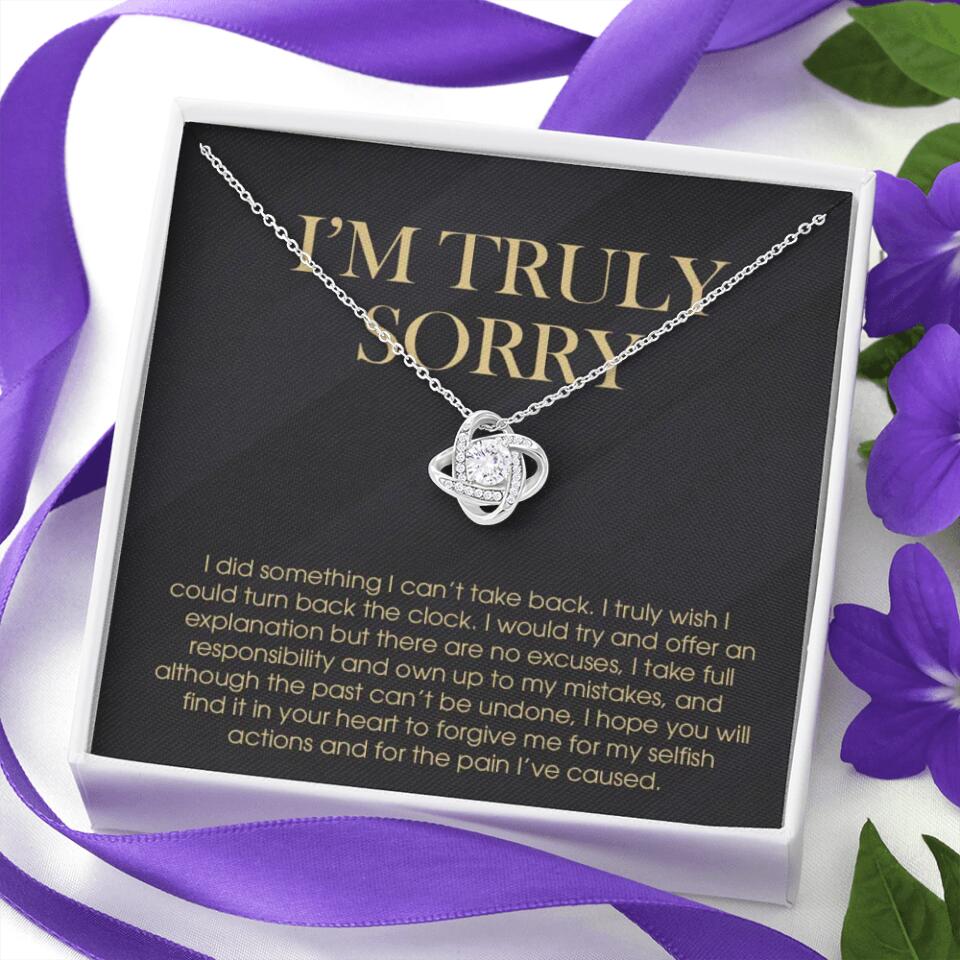 I'm Truly Sorry For Mistakes - Cuban Link Chain - Sorry Gift For Him, Husband - Image 11