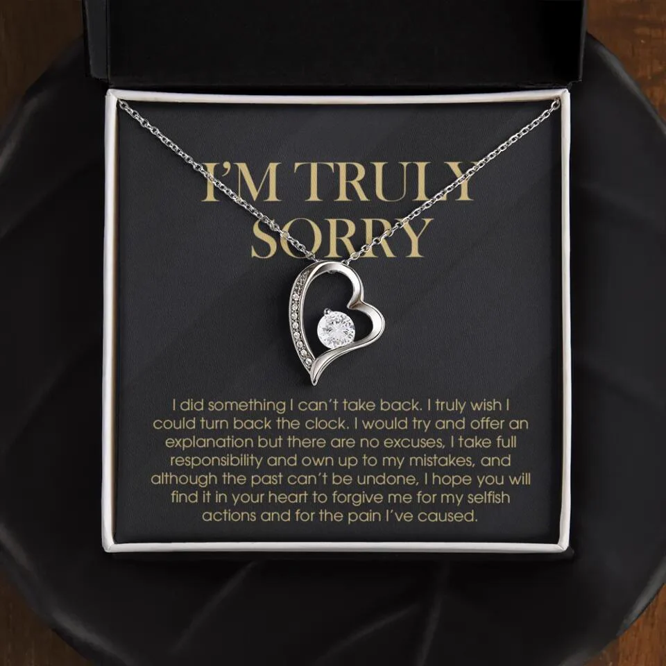 I'm Truly Sorry For Mistakes - Cuban Link Chain - Sorry Gift For Him, Husband - Image 14